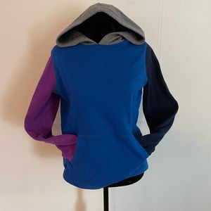 Color block youth hoodie